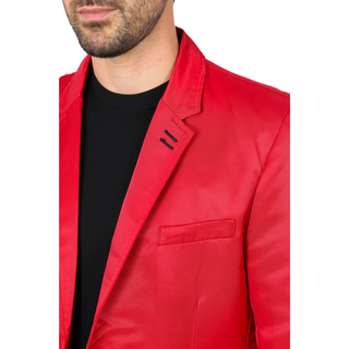 Platini Men's Double Button Red Blazer