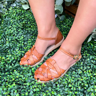 "Julia" Women's Huaraches - Honey