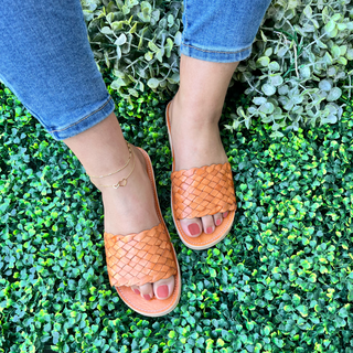 "Dolores" Leather Slides