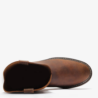 Rancher 10" Men's Pull-On Work Boot - Crazy Brown