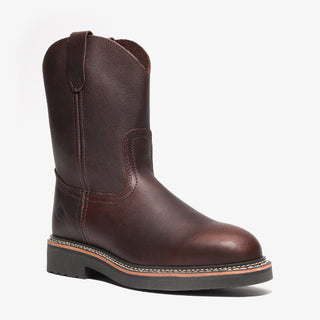 Rancher 10" Men's Pull-On Work Boot - Dark Brown