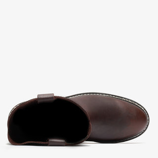 Rancher 10" Men's Pull-On Work Boot - Dark Brown