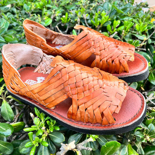 "Eduardo" Men's Pachuco Huaraches - Honey