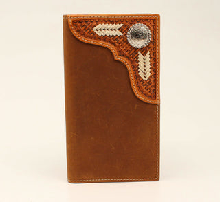Nocona Rodeo Rawhide Chevron Lacing Wallet