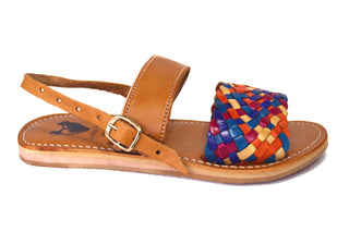 "Xiomara" Double Strap Sandals - Multicolor