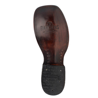 Ranchers Black Python Square Toe Cowboy Boots