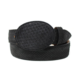 Ranchers Black Python Belt