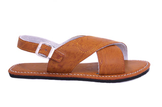 "Carlos" Men's Cruzado Huaraches - Honey Brown