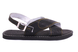 "Carlos" Men's Cruzado Huaraches - Black