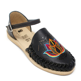 "Davina" Women's Huarache - Black