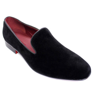 Men's Velvet Loafers - Black