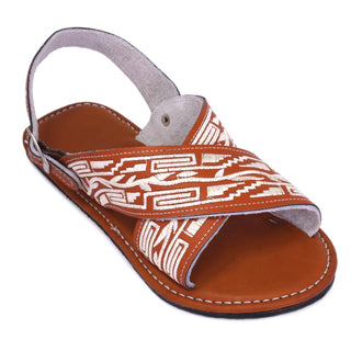 "Alfredo" Men's Cruzado Huaraches - Honey Brown