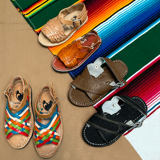 "Lucía" Girl's Colorful Open Toe Huaraches