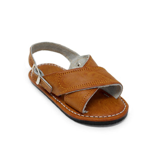 "Carlitos" Boy's Cruzado Huaraches - Honey