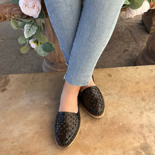"Ximena" Women's Huaraches - Black