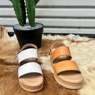 "Elena" 2.0 Women's Platform Sandal - White