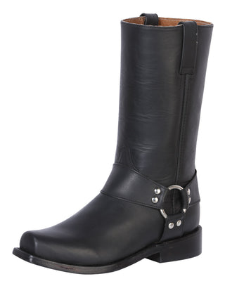 El General Biker Boot - Waxy Black