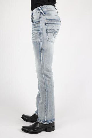 Platini Holt Men's Light Blue Boot Cut Jeans