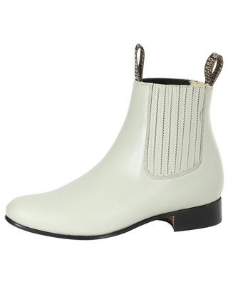 El Besserro Charro Boot - Leather Bone