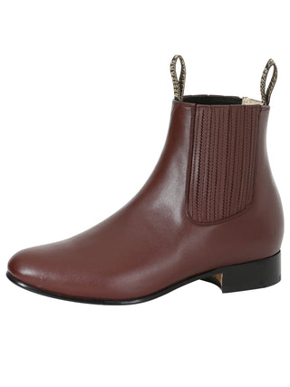 El Besserro Charro Boot - Leather Wine