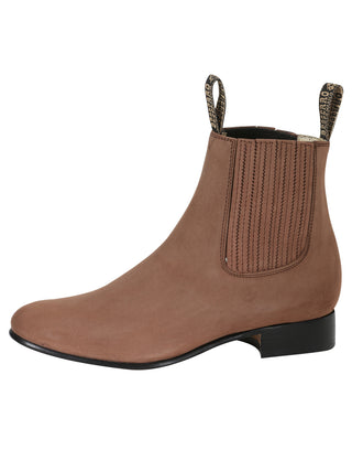 El Besserro Charro Boot - Nobuck Camel