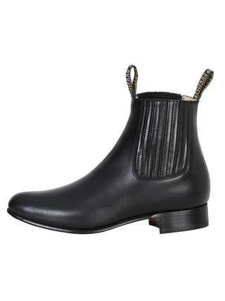 El Besserro Charro Boot - Leather Black