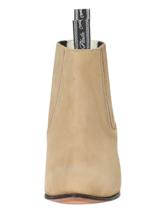 El Canelo - Charro Ankle Boot   - Atlas Sand