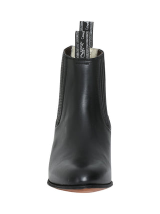 El Canelo - Charro Ankle Boot   - Atlas Black