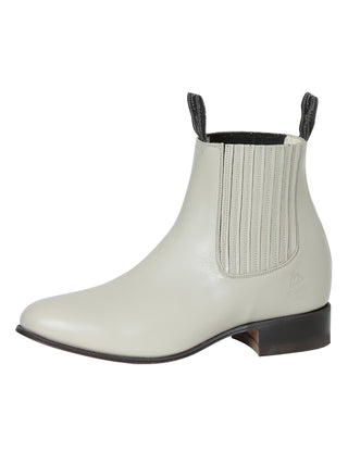 El Canelo - Charro Ankle Boot - Oyster