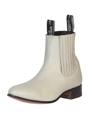 El Canelo - Charro Ankle Boot - Oyster