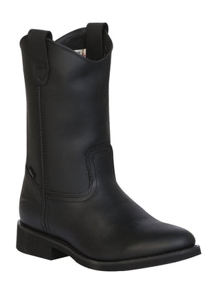 Establo Men's Work Boot - Leather Grasso -  Black