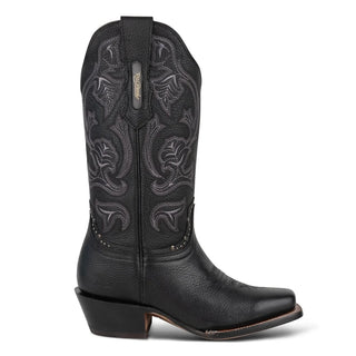 Rio Grande Samantha Square Toe Cowgirl Boot - Black