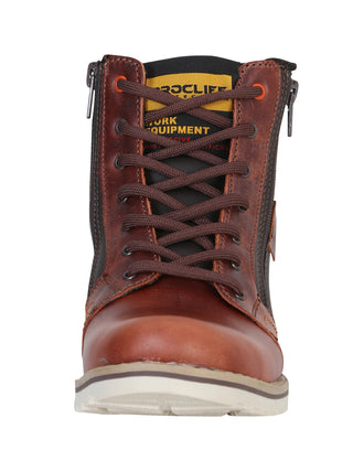 Procliff Protection Pull Up Work Boot- Wine