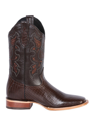 El General Men's Rodeo Boot - Printed Cigar