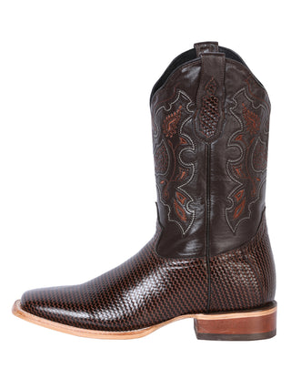 El General Men's Rodeo Boot - Printed Cigar