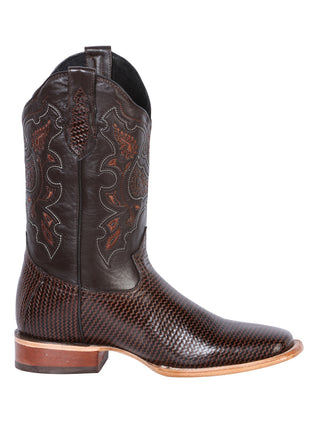 El General Men's Rodeo Boot - Printed Cigar