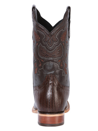 El General Men's Rodeo Boot - Printed Cigar