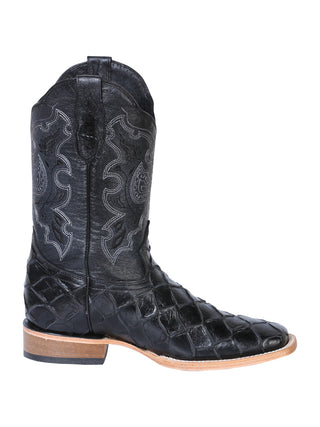 El General Rodeo Boot - Imit Pirarucu - Black