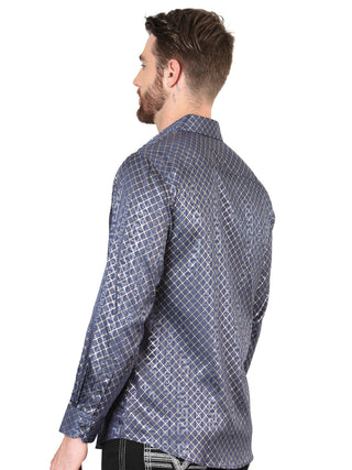 El General Navy Blue Casual Long-Sleeve Shirt