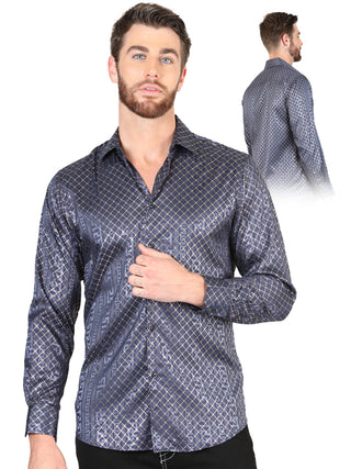 El General Navy Blue Casual Long-Sleeve Shirt