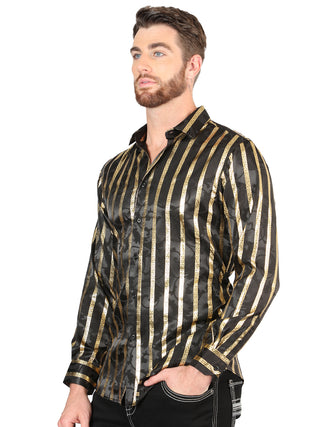 El General Black/Gold Casual Long-Sleeve Shirt