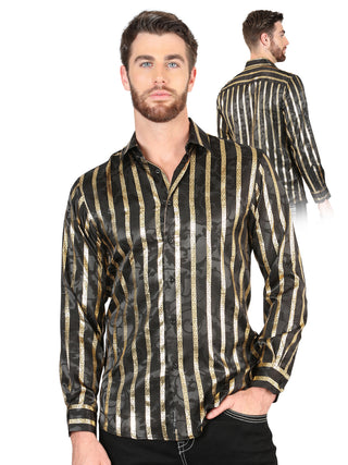 El General Black/Gold Casual Long-Sleeve Shirt