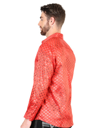 El General Red Casual Long-Sleeve Shirt
