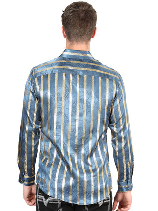 El General Teal Casual Long-Sleeve Shirt