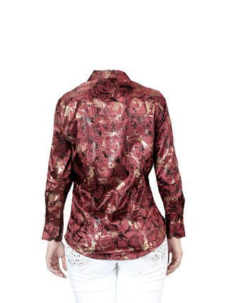 El General Burgundy Casual Long-Sleeve Shirt