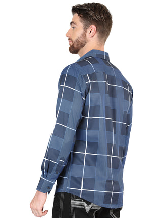 El General Blue Casual Long-Sleeve Shirt