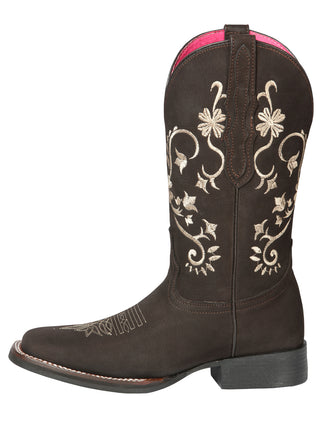Cowboy Boot  - El Geneal Rodeo - Woman  - Nobuck Brown