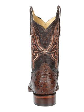 El General Rodeo Boot- Imit Avestruz -  Brown