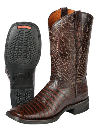 El General Rodeo - Printed Alligator leather boots - Brown