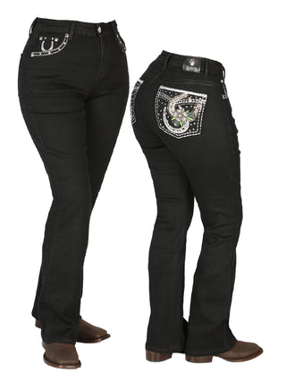 Womens Black Centenario Jeans